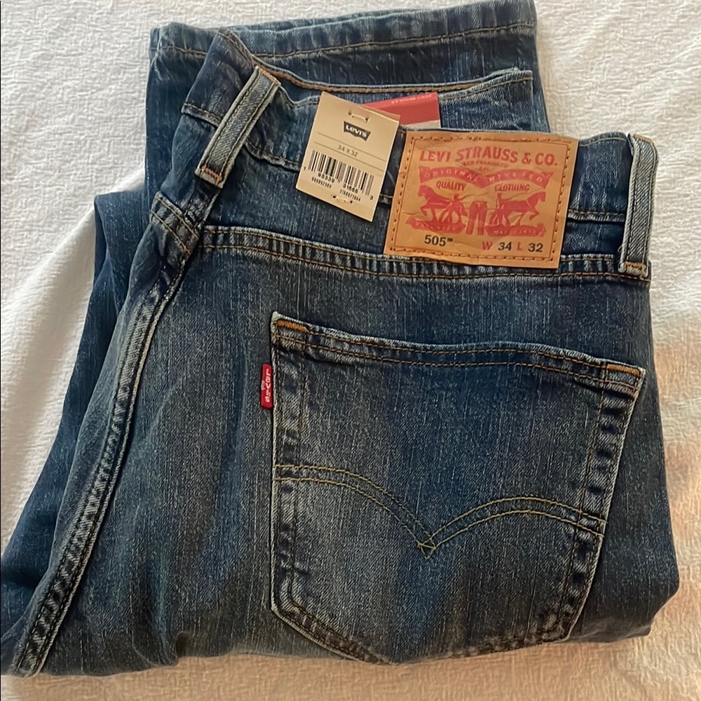 Levi's Blue Straight Jeans Classic Fit